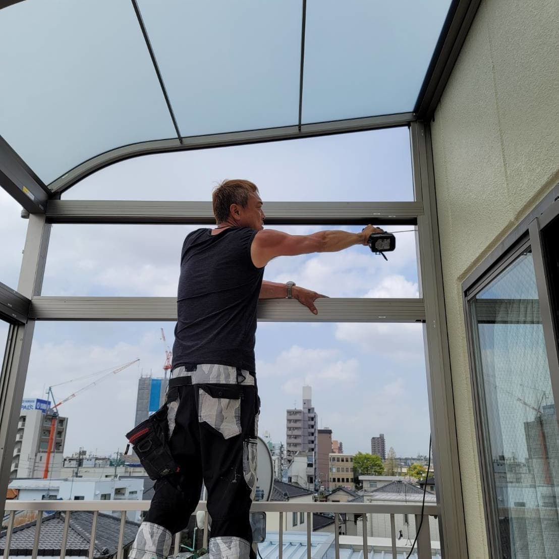 サンルーム修理 四日市市 | 四日市市でエクステリア工事ならイズ美