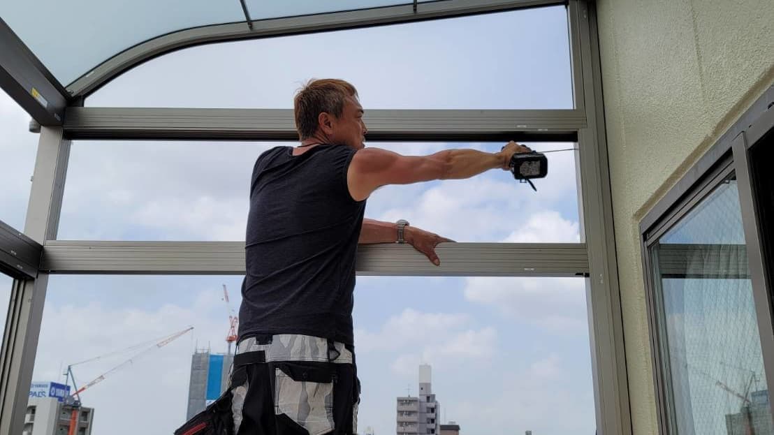 サンルーム修理 四日市市 | 四日市市でエクステリア工事ならイズ美