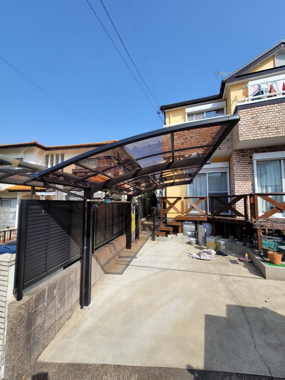 1台用カーポート設置 | 四日市市のエクステリア工事ならイズ美